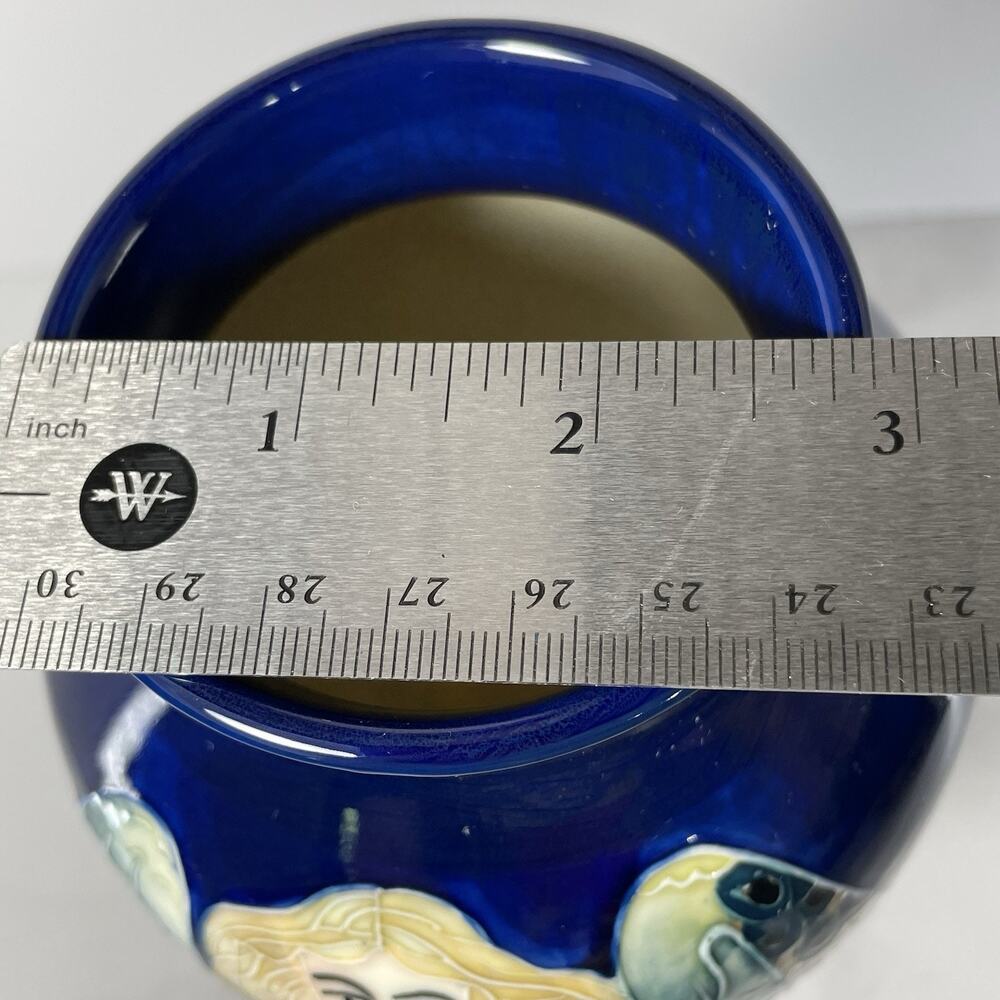 Old Tupton Ware Tube Lined Hand Painted Ceramic Vase ANGEL SUN 10.5” Tall - Picture 12 of 12